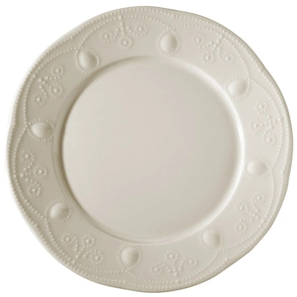 Kutahya Porselen 24 darabos Étkészlet, FLY24Y20014, porcelán, krémszín