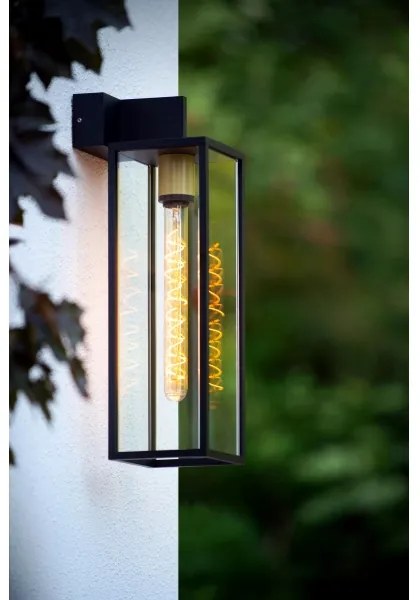 Lucide 27806/01/30- Kültéri fali lámpa LAURENS 1xE27/40W/230V IP54 fekete