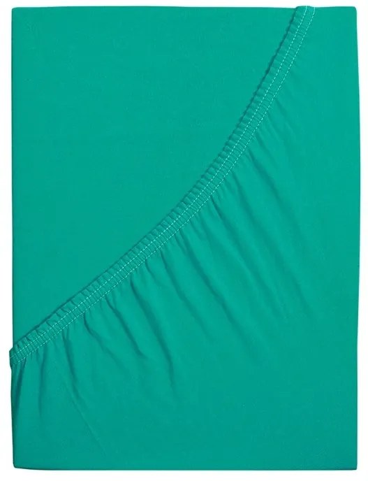 Jersey lepedő kiságyba EXCLUSIVE 70x140 cm türkiz
