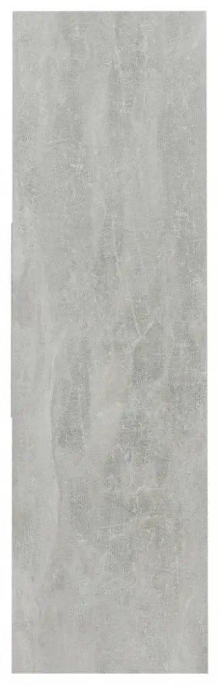 betonszürke szerelt fa könyvszekrény 97,5 x 29,5 x 100 cm