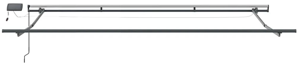 Behúzható napellenző Zöld és sárga 400 ×300 cm szövet