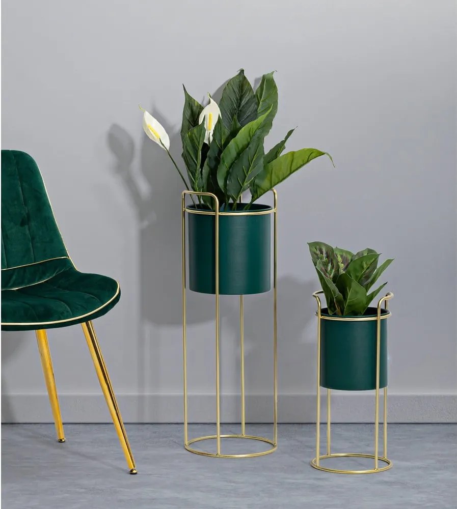 Fém kaspó szett 2 db-os ø 24 cm Grent Slim – Mauro Ferretti