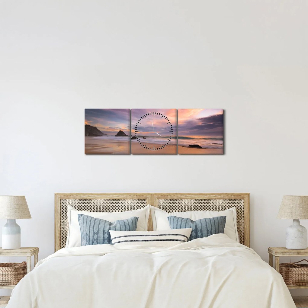 Kép - Praia da Adraga (órával) (90x30 cm)