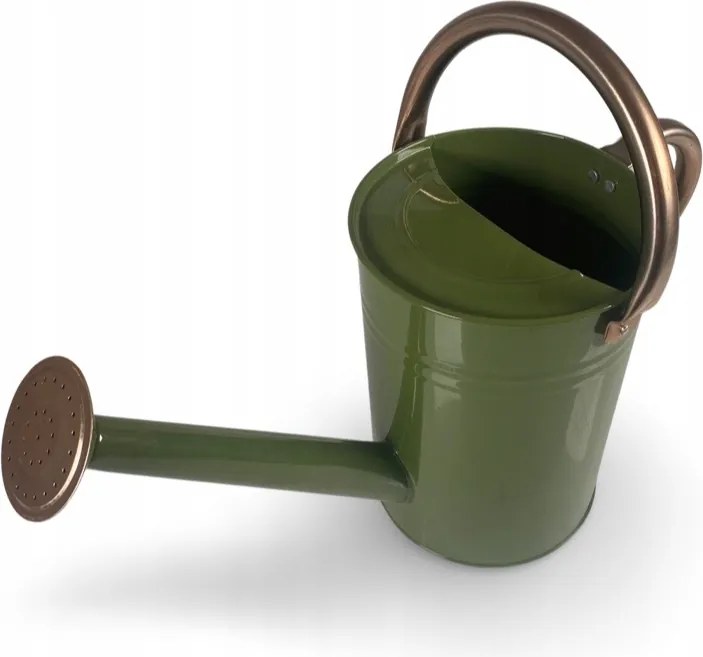 Háztartási Kerti Öntözőkanna 3L fém zöld öntözéshez univerzális