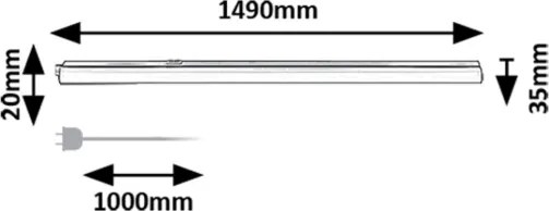 Rabalux 78016 - LED Pultmegvilágító BAREG LED/20W/230V 3000/4000K fekete