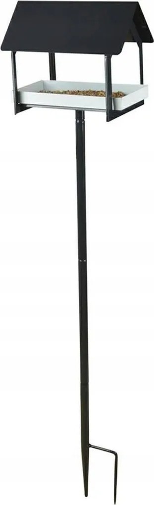 Madáretető Acél Modern Lábon Álló Beszúrható 126 cm