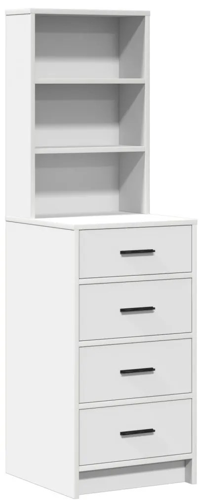 Öltözködőasztal fiókkal 2 pcs Fehér 50 x 41 x 135 cm Faanyag