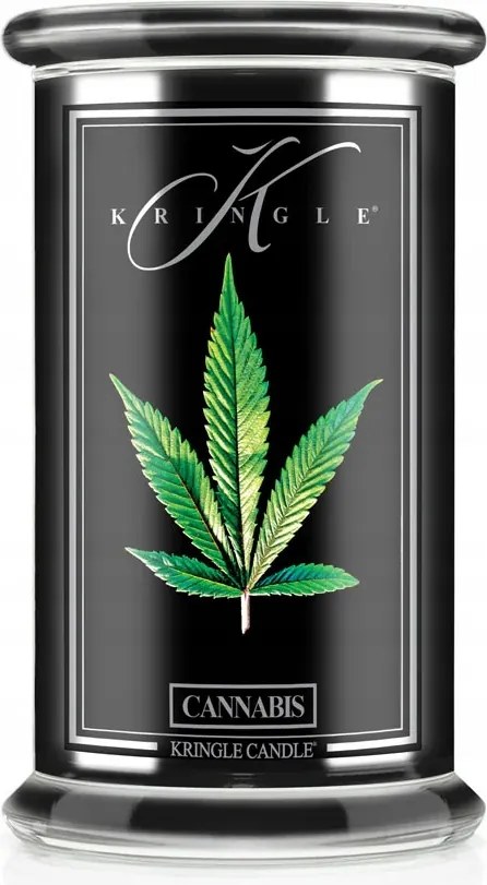 Cannabis Kringle Candle nagy gyertya két kanóccal Reserve sorozat