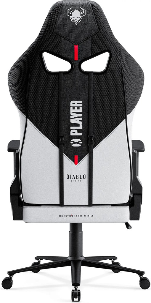 Diablo X-Player 2.0 szövet gamer szék Átlagos méret: fehér-fekete Diablochairs