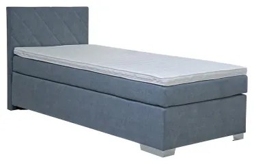 Kárpitozott IDA ágy matraccal, 90 x 200 cm, kék