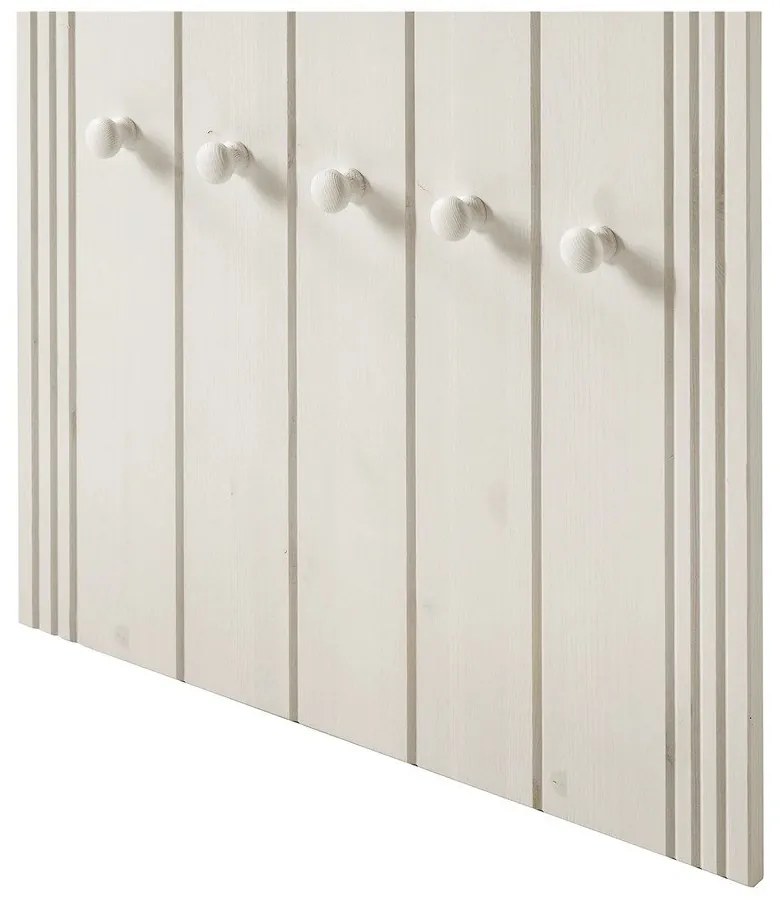 Fehér borovi fenyő előszoba bútor 60x120x25 cm Anita – Støraa