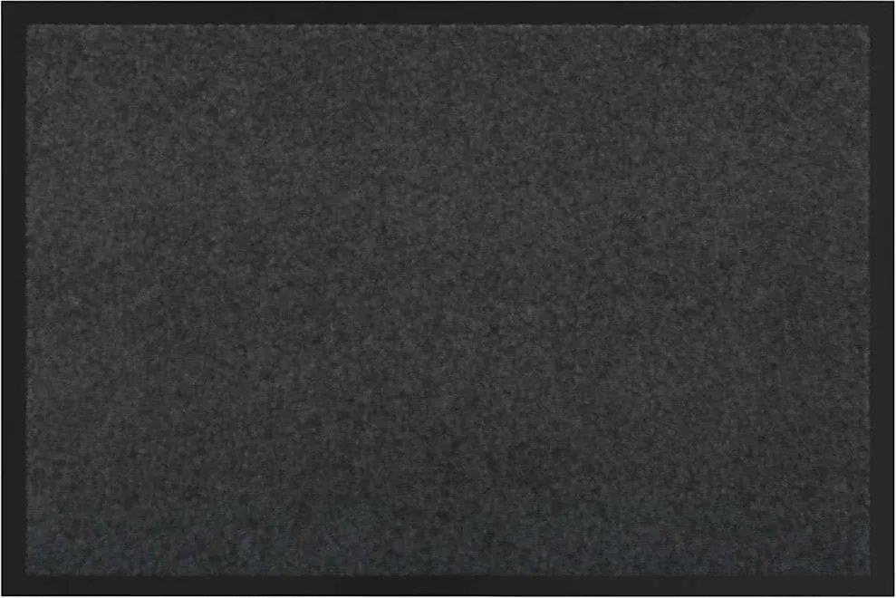 vidaXL Ajtószőnyeg Antracit 60 x 40 x 1.2 cm Mackófleece