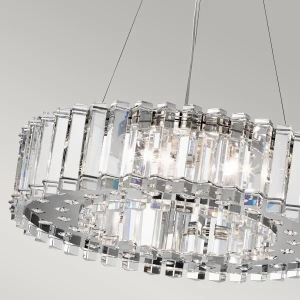 Kichler KL-CRYSTAL-SKYE8 - LED Fürdőszobai csillár CRYSTAL SKYE 8xG9/3W/230V IP44