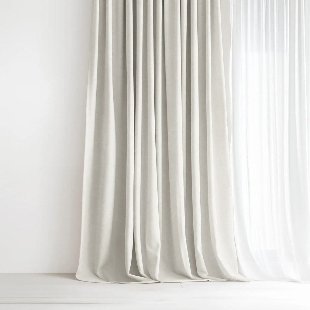 Goldea marbella díszfüggöny - krémszínű 220x135 cm