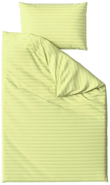 JASMINE mikroszálas szállodai ágyneműhuzat, pisztácia színű – 2 cm-es csíkos Ágyneműhuzat mérete: 70 x 90 cm | 140 x 220 cm