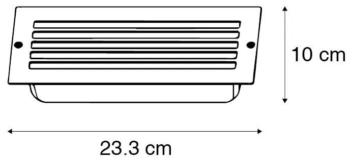 Modern süllyesztett lámpa sötétszürke IP44 - Hurricane