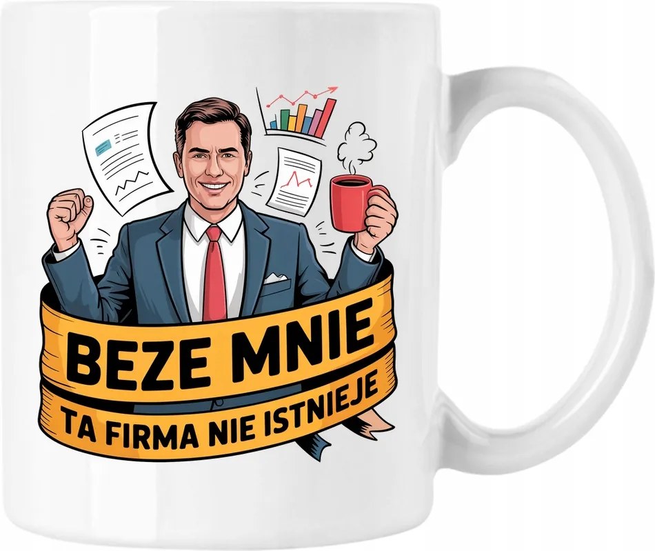 Bögre corporate hero mem tréfa 1 Fehér 330ml