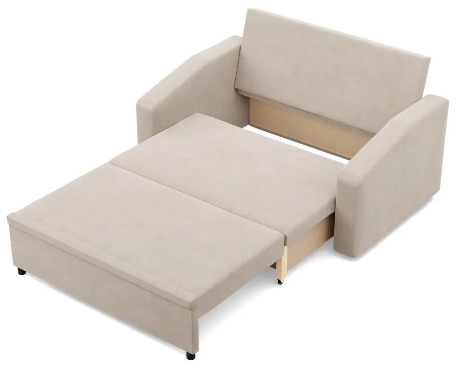 Zeus kanapé, bársony, hab töltet, döntött kartámasz, bézs