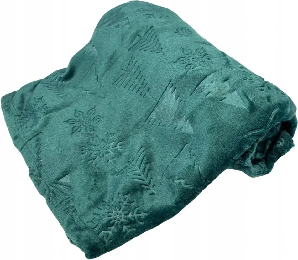 Mikroflanel takaró, Fák, sötétzöld