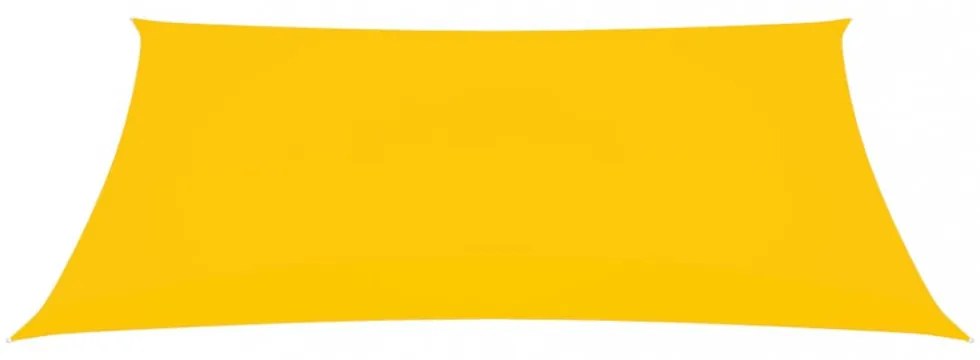 sárga téglalap alakú oxford-szövet napvitorla 2 x 4,5 m