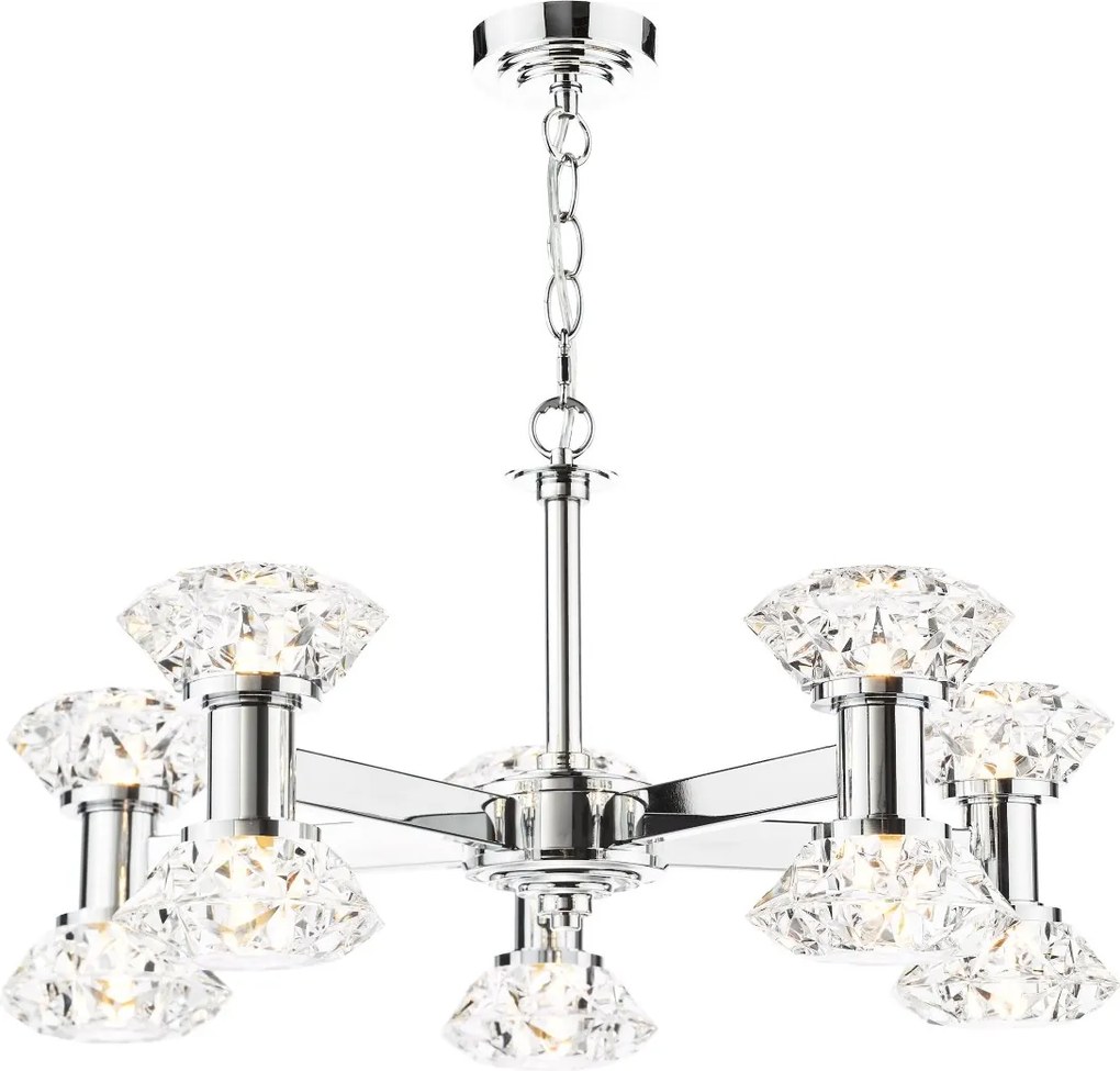 Dar Lighting glamour modern csillár tiana csiszolt króm dartia2350