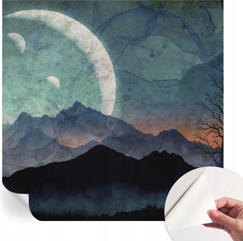 Öntapadós Fali Fotótapéta Hálószobába Éjszakai tájkép 250x250 cm