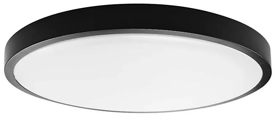 LED fürdőszobai mennyezeti lámpa LED/18W/230V IP44 3000K Ø25 cm fekete