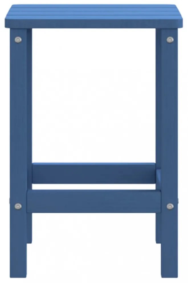 vízkék HDPE kerti Adirondack asztal 38 x 38 x 46 cm