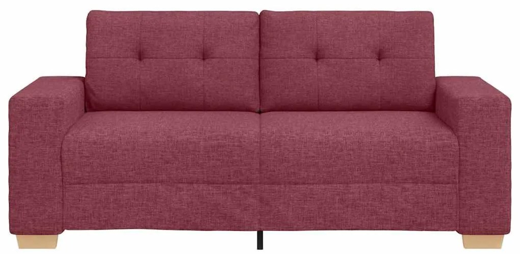 borvörös szövet loveseat kanapé 140 cm
