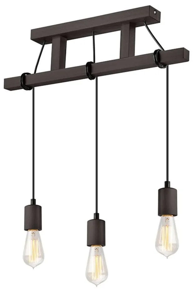 Fekete függőlámpa Leon – LAMKUR