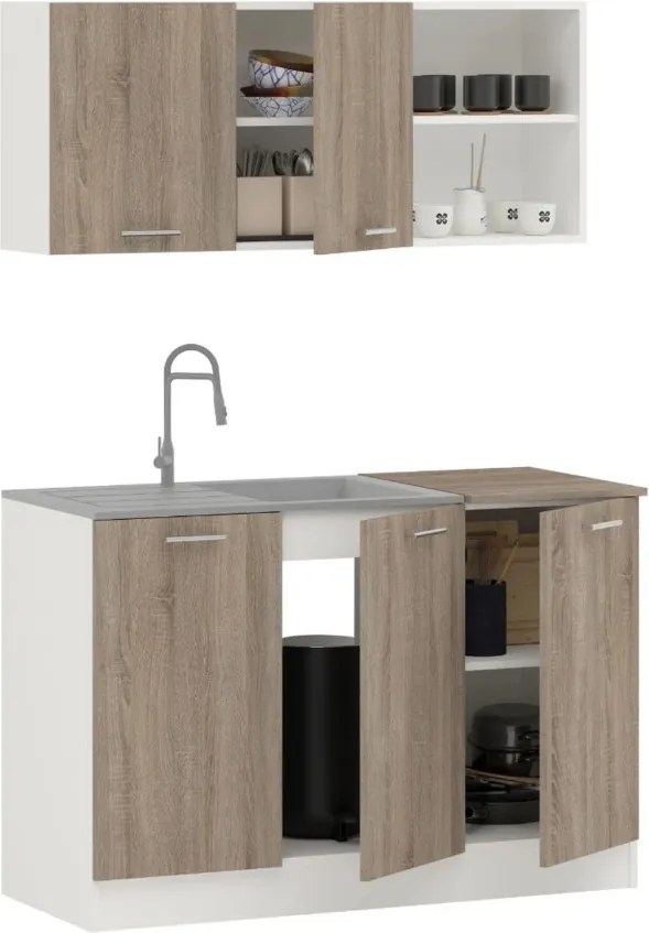 Pd L120 Alapkonyha Sonoma-Fehér