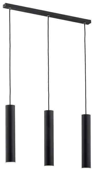 Argon 6112 - Csillár zsinóron GOMERA 3xGU10/5W/230V fekete