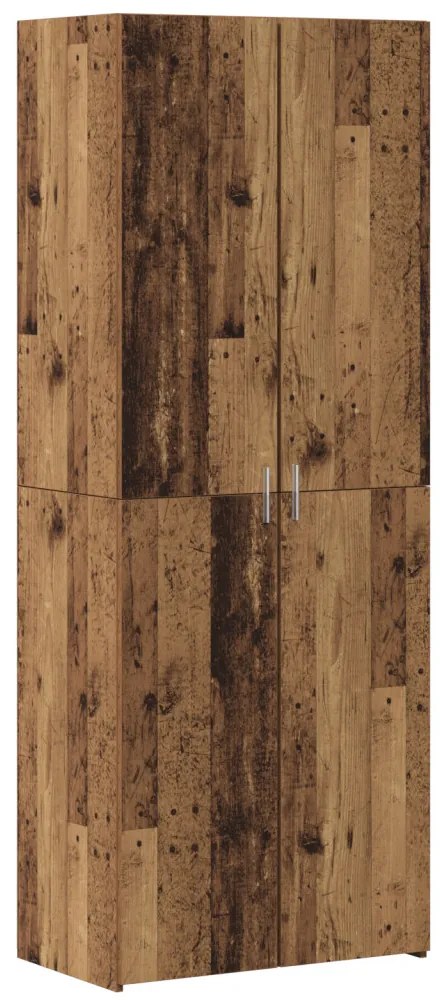 Magas tálaló Régi fa 70x42.5x185 cm Mérnöki fa