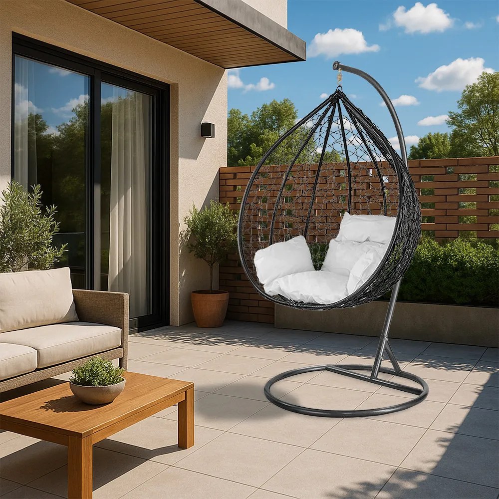 Havanna függőfotel fekete-fekete