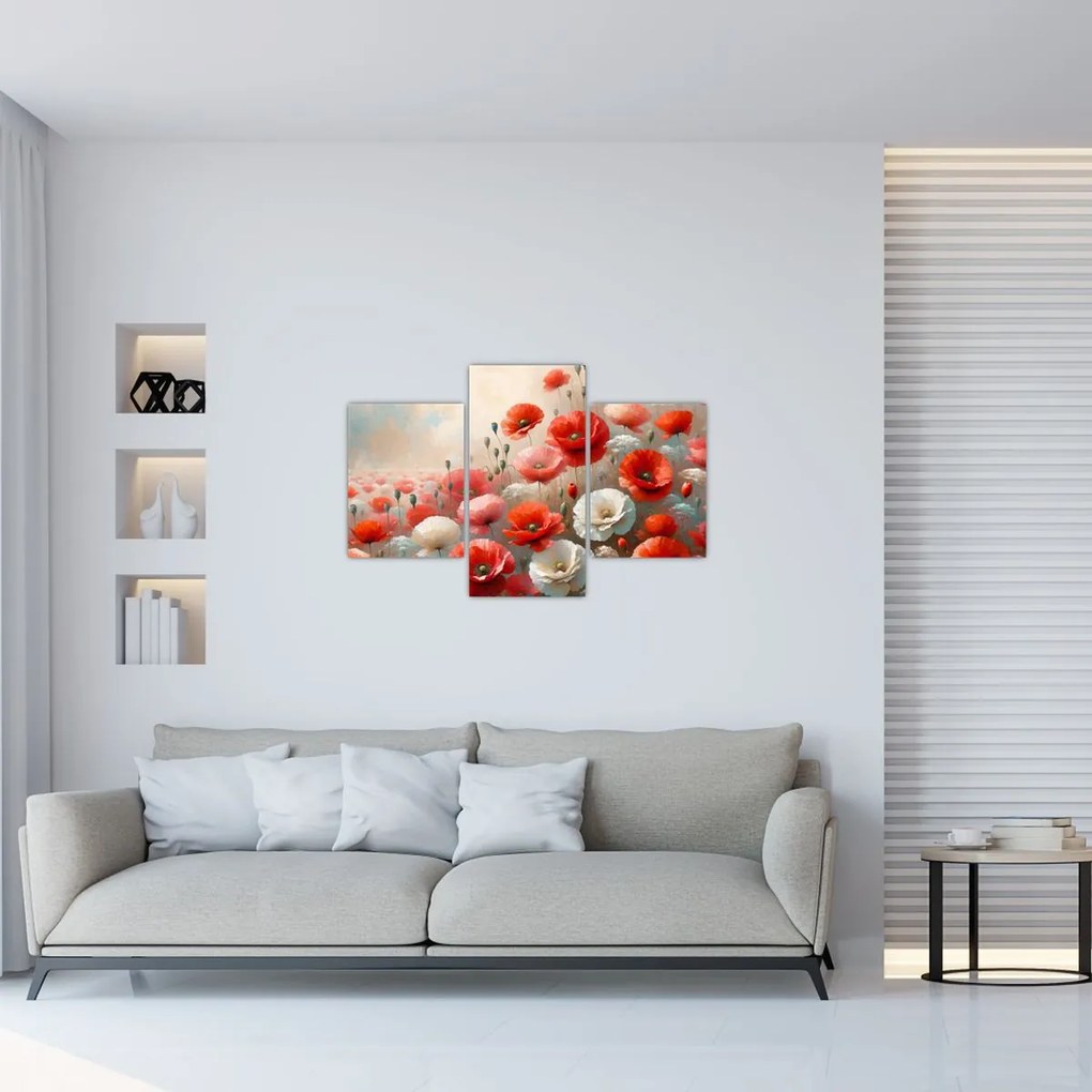 Kép - Pipacsok festménye (90x60 cm)