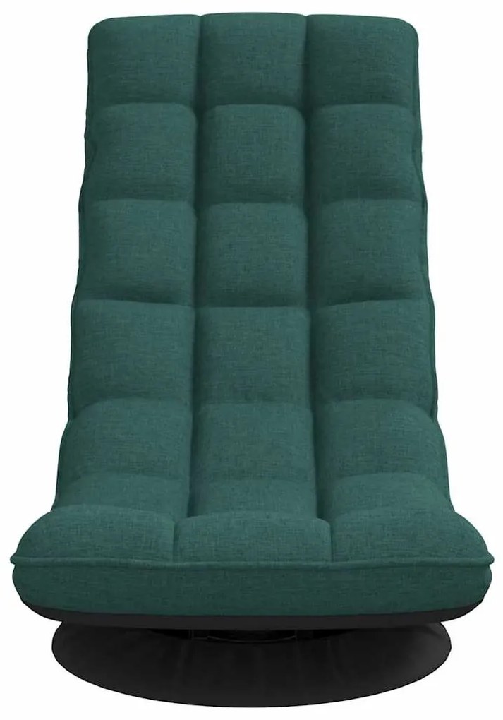 sötétzöld szövet forgó padlószék 70x51x79 cm