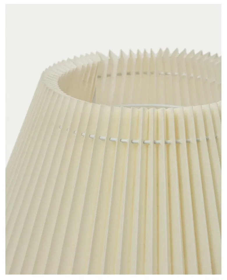 Natúr színű állólámpa textil búrával (magasság 149 cm) Benicarlo – Kave Home