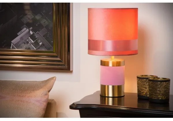 Lucide 10500/81/66 - Asztali lámpa EXTRAVAGANZA FRIZZLE 1xE14/40W/230V rózsaszín