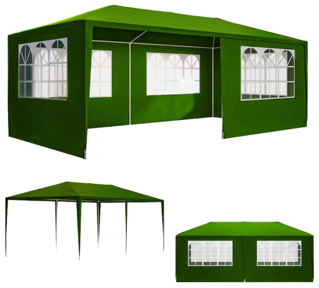 NEAPOL rendezvénysátor, 3x6m, zöld Jurhan