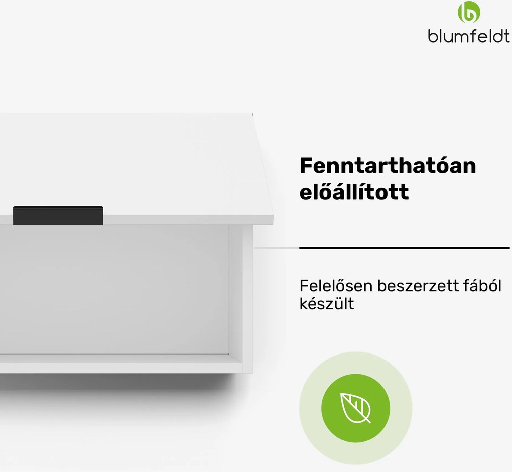 Blumfeldt WoodVista páraelszívó szekrény, Robusztus, Gázrugók, Könnyen tisztítható