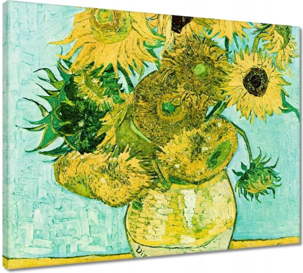 Vászonkép 50x40 Van Gogh napraforgók