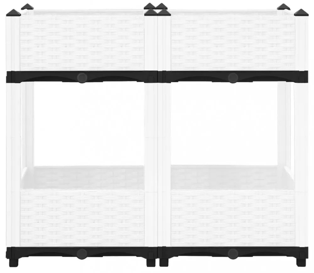 vidaXL polipropilén magaságyás 80 x 40 x 71 cm