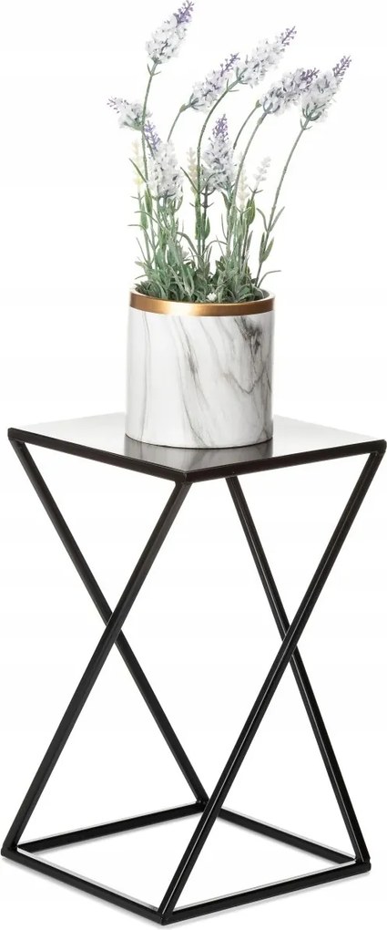 Virágtartó modern virágtartó állvány 40 cm fekete