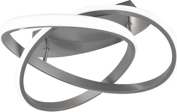 TRIO R62051407 COURSE Modern LED Mennyezeti Lámpa Ezüst LED IP20