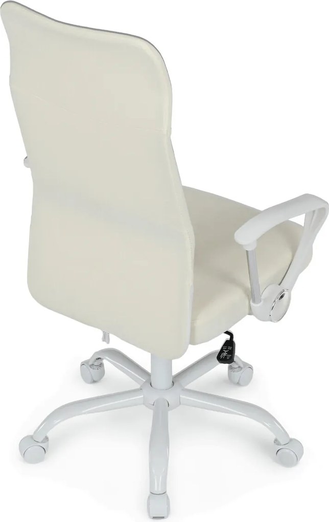 KA-W3109 bézs szövet irodai szék hinta mechanizmussal