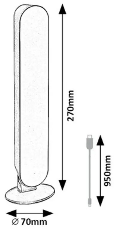 Rabalux 76016 LED asztali lámpa