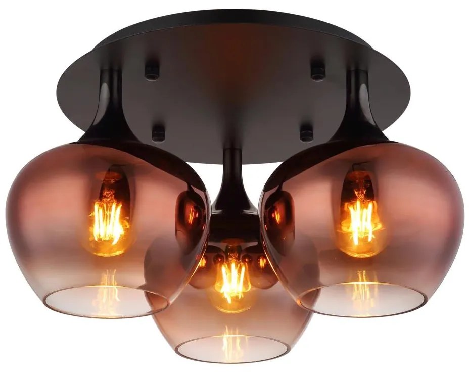 Globo 15548-3DG - Felületre szerelhető csillár MAXY 3xE27/40W/230V réz