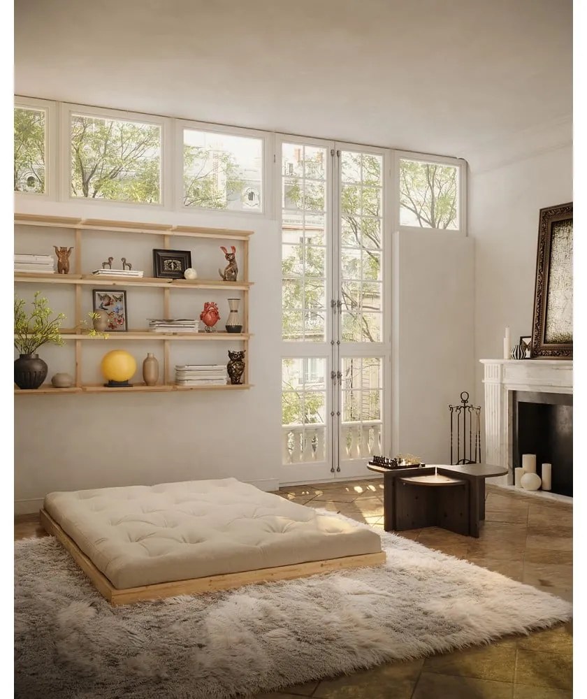 Krémszínű kinyitható kanapé 145 cm Flip – Karup Design