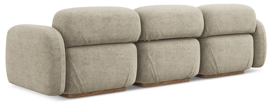 Bézs buklé moduláris kanapé 270 cm Ailani – Makamii