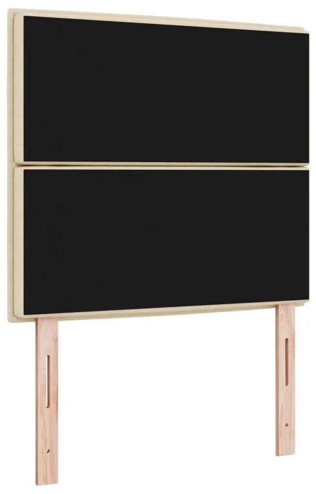 Fejtámla Vonalszerű Dizájn Krém 90 cm Szövet